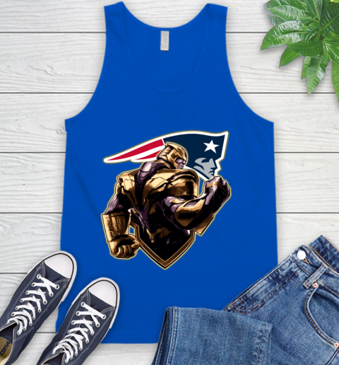 NFL Thanos Avengers Endgame Football Sports New England Patriots Tank Top 5