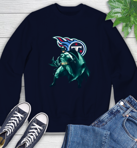 NFL Batman Football Sports Tennessee Titans Sweatshirt 3