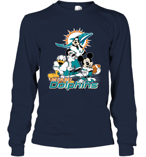 NFL Miami Dolphins Mickey Mouse Donald Duck Goofy Football T Shirt -  Rookbrand