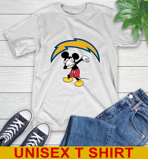 San Diego Chargers NFL Football Dabbing Mickey Disney Sports T-Shirt