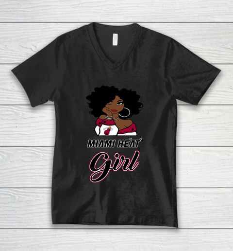 Miami Heat Girl NBA V-Neck T-Shirt