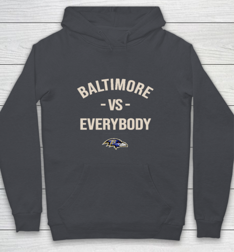 Baltimore Ravens Vs Everybody Youth Hoodie 5