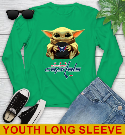 NHL Hockey Washington Capitals Star Wars Baby Yoda Shirt 128