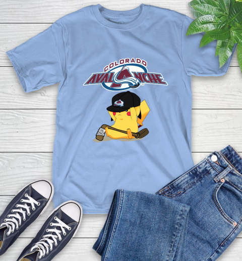 NHL Pikachu Hockey Sports Colorado Avalanche T-Shirt 11
