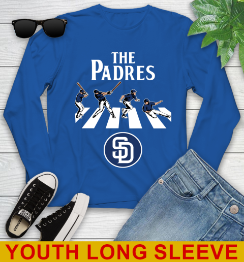 MLB Baseball San Diego Padres The Beatles Rock Band Shirt Youth Long Sleeve 10