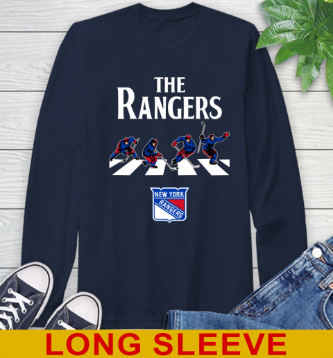NHL Hockey New York Rangers The Beatles Rock Band Shirt Long Sleeve T-Shirt 3