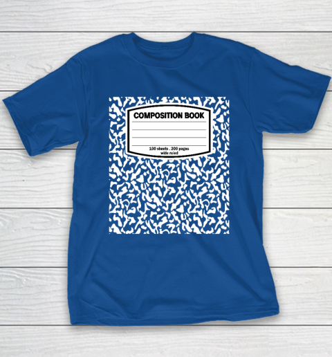 Composition Book Notebook Matching group Halloween Teacher Youth T-Shirt 6