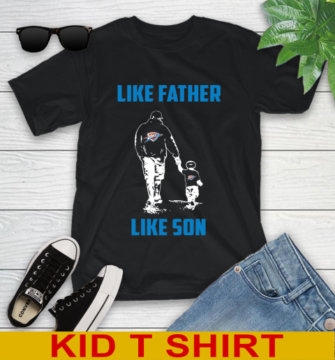 Oklahoma City Thunder NBA Basketball Like Father Like Son Sports Youth T-Shirt