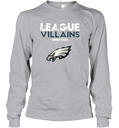 League Villains Since 1933 Philadelphia Eagles Youth Long Sleeve