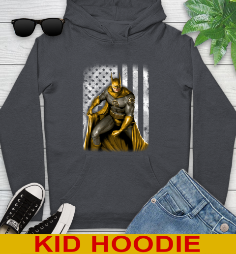 Boston Bruins NHL Hockey Batman DC American Flag Shirt Youth Hoodie 9
