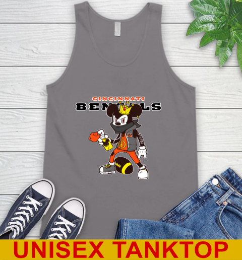 Cincinnati Bengals NFL Football Mickey Peace Sign Sports Tank Top 7