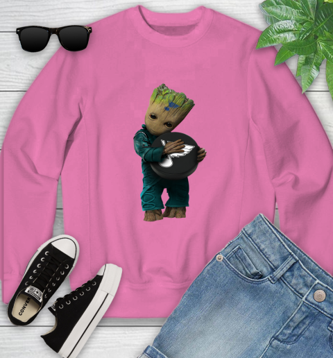 NHL Groot Guardians Of The Galaxy Hockey Sports St.Louis Blues Youth Sweatshirt 7