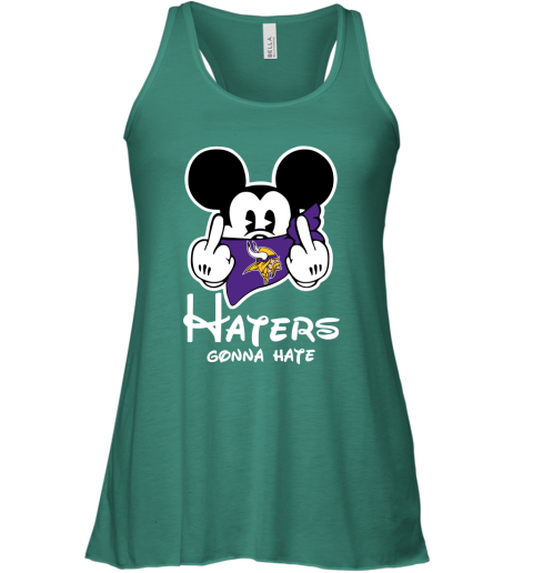 NFL Minnesota Vikings Haters Gonna Hate Mickey Mouse Disney Football T Shirt tqpMlnKqJUo flowy tank 32 95 151514 front kelly