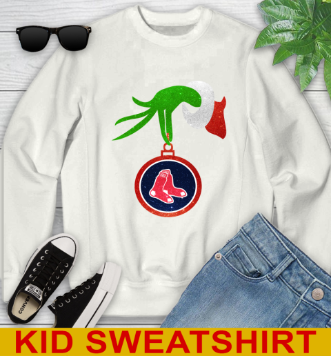 Boston Red Sox Grinch Merry Christmas MLB Baseball Youth Sweatshirt