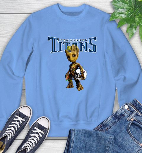 Tennessee Titans NFL Football Groot Marvel Guardians Of The Galaxy Sweatshirt 11