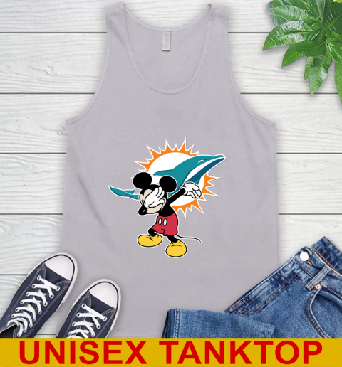 Miami Dolphins NFL Football Dabbing Mickey Disney Sports Tank Top 4