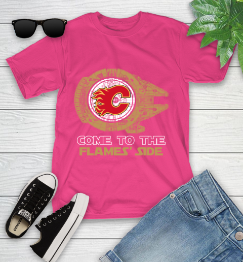 NHL Come To The Calgary Flames Wars Hockey Sports Youth T-Shirt 11