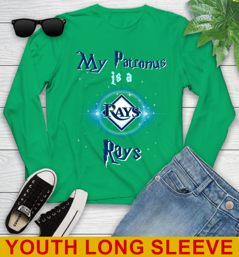 MLB Baseball Harry Potter My Patronus Is A Tampa Bay Rays Youth Long Sleeve 7