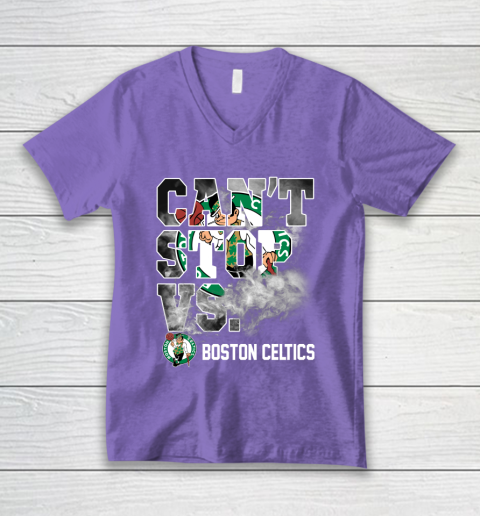 NBA Boston Celtics Basketball Can't Stop Vs V-Neck T-Shirt 8