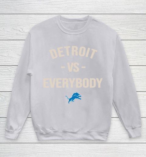 Detroit Lions Vs Everybody Youth Sweatshirt - Image 4
