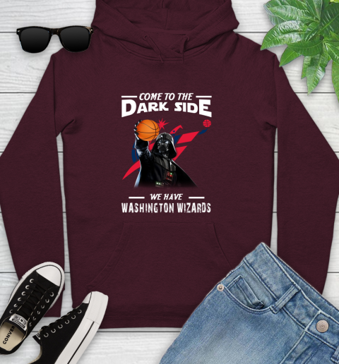 NBA Come To The Dark Side We Have Washington Wizards Star Wars Darth Vader Basketball Youth Hoodie 7