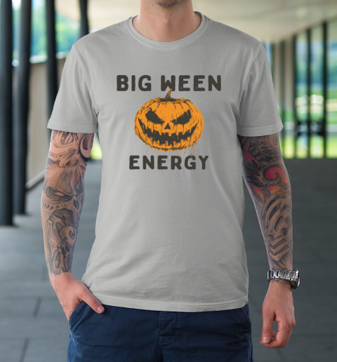 Halloween Pumpkin Head Big Ween Energy Spooky T-Shirt 8