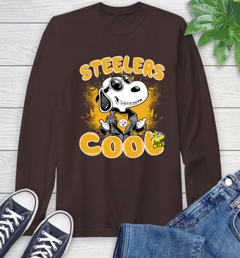 NFL Football Pittsburgh Steelers Cool Snoopy Shirt Long Sleeve T-Shirt 8