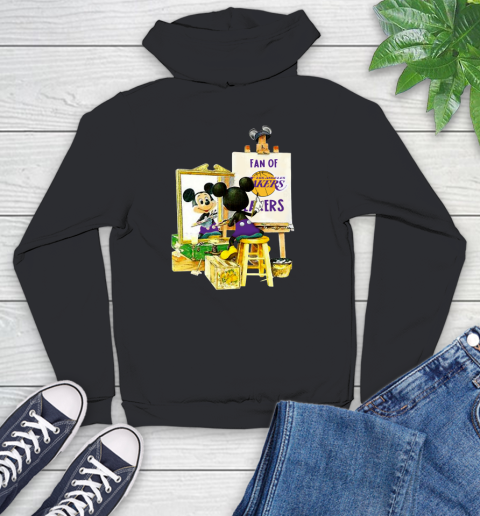 NBA Basketball Los Angeles Lakers Mickey Drawing Shirt 124 NBA Basketball Los Angeles Lakers Mickey Drawing Shirt - Image 124