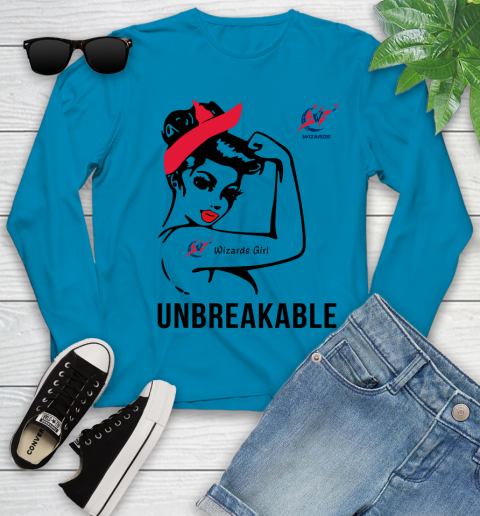 NBA Washington Wizards Girl Unbreakable Basketball Sports Youth Long Sleeve 5
