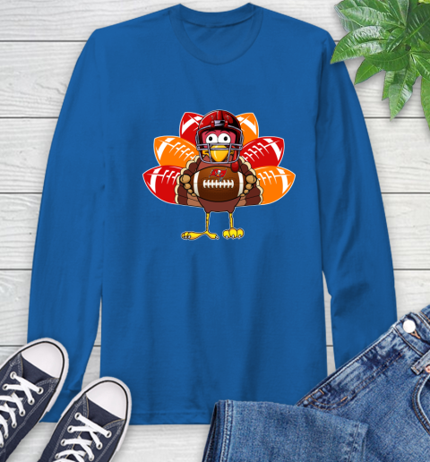 Tampa Bay Buccaneers Turkey Thanksgiving Day Long Sleeve T-Shirt 9