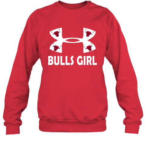 NBA Chicago Bulls Girl Under Armour Basketball Sports jJ8BP019pAT sweatshirt 35 95 151514 front red