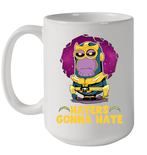 NFL Football Los Angeles Chargers Haters Gonna Hate Thanos Minion Marvel Shirt Ceramic Mug 15oz