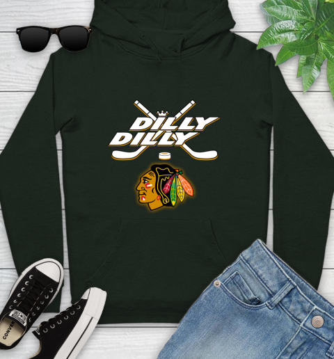 NHL Chicago Blackhawks Dilly Dilly Hockey Sports Youth Hoodie 13
