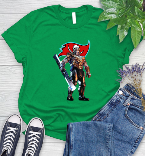 NFL Thanos Gauntlet Avengers Endgame Football Tampa Bay Buccaneers Women's T-Shirt 6
