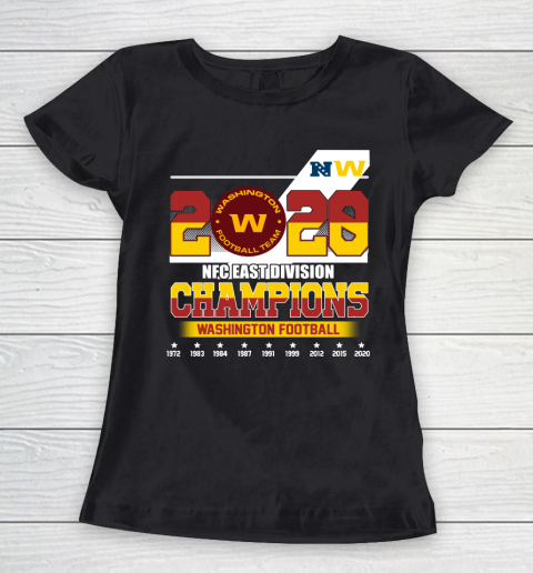2020 NFC East Division Champions Washington Football Team Women's T-Shirt