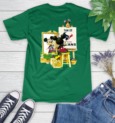 NFL Football Houston Texans Mickey Drawing Shirt 75