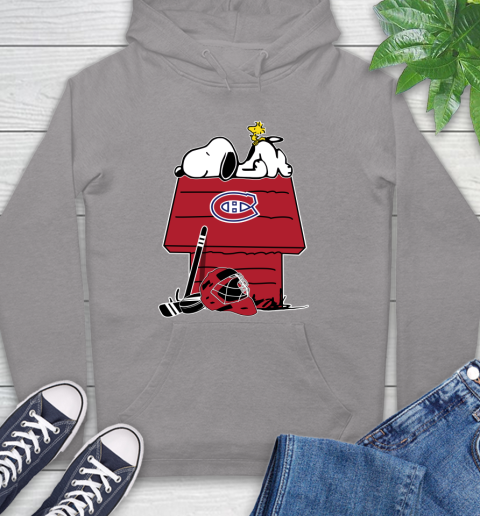 Montreal Canadiens NHL Hockey Snoopy Woodstock The Peanuts Movie Hoodie 6
