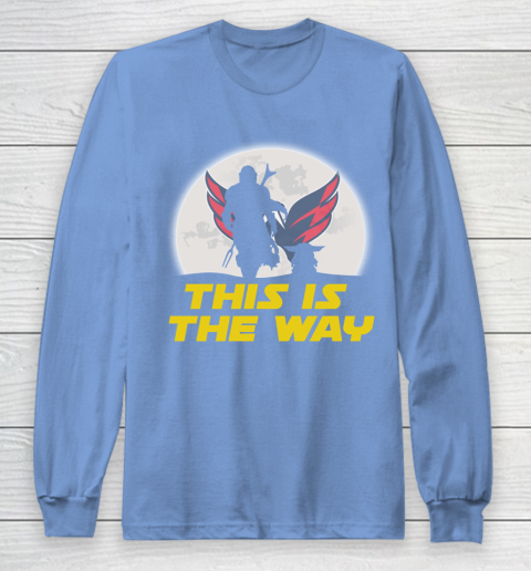 Washington Capitals NHL Ice Hockey Star Wars Yoda And Mandalorian This Is The Way Long Sleeve T-Shirt 9 Washington Capitals NHL Ice Hockey Star Wars Yoda And Mandalorian This Is The Way Long Sleeve T-Shirt - Image 9