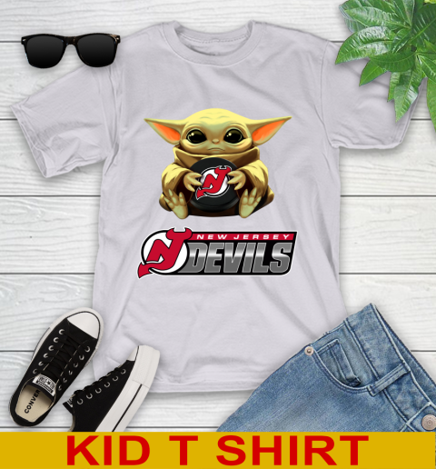NHL Hockey New Jersey Devils Star Wars Baby Yoda Shirt 105