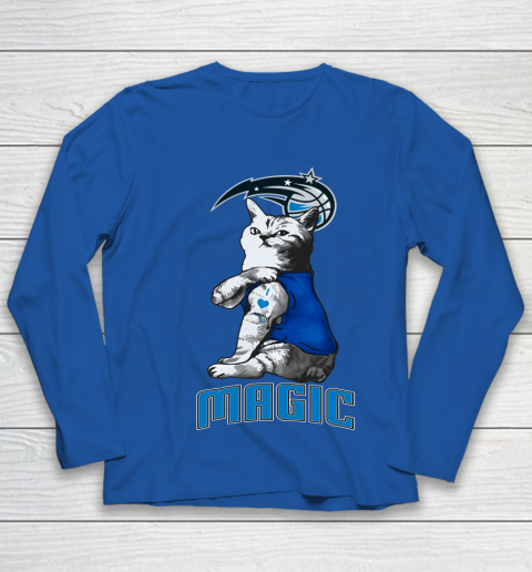 NBA Basketball My Cat Loves Orlando Magic Youth Long Sleeve 7