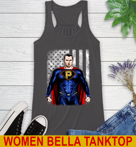 MLB Baseball Pittsburgh Pirates Superman DC Shirt Racerback Tank 10