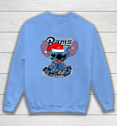 Los Angeles Rams NFL Football noel stitch Christmas Sweatshirt 7