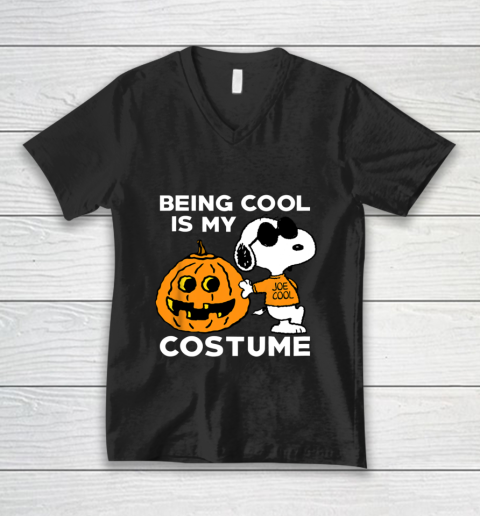Peanuts Snoopy Cool Halloween Costume V-Neck T-Shirt