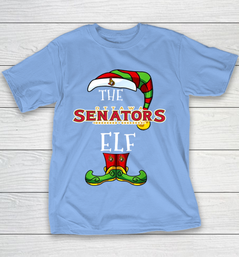 Ottawa Senators Christmas ELF Funny NHL Youth T-Shirt 8
