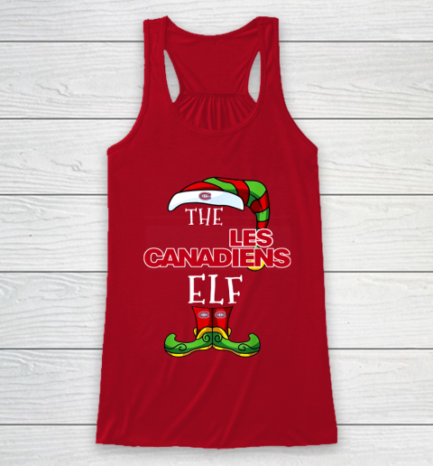 Montreal Canadiens Christmas ELF Funny NHL Racerback Tank 4