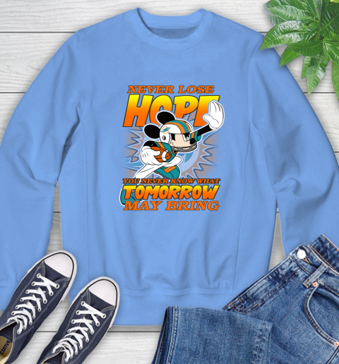 Miami Dolphins NFL Football Mickey Disney Never Lose Hope Sweatshirt 11