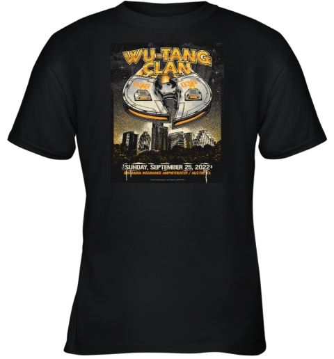 Wu Tang Clan Austin September 25, 2022 Youth T-Shirt