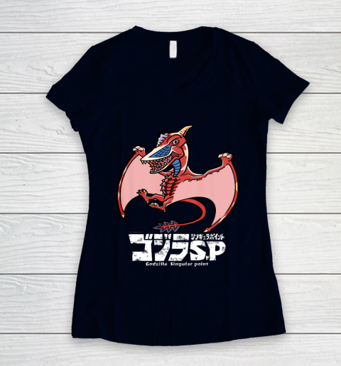 Godzilla Singular Point Rodan Women's V-Neck T-Shirt 2