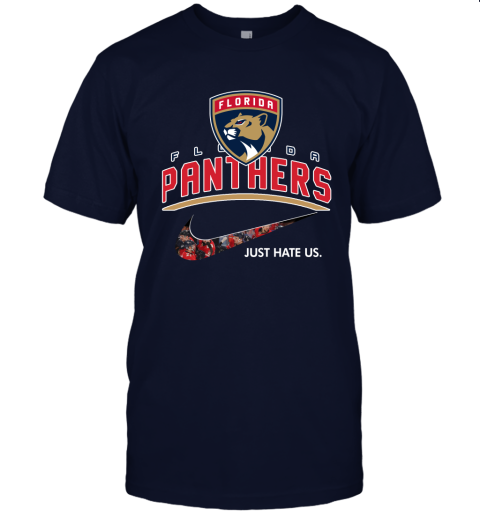 NHL Team Florida panthers x Nike Just Hate Us Hockey Unisex Jersey Tee