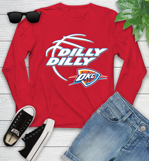 NBA Oklahoma City Thunder Dilly Dilly Basketball Sports Youth Long Sleeve 11